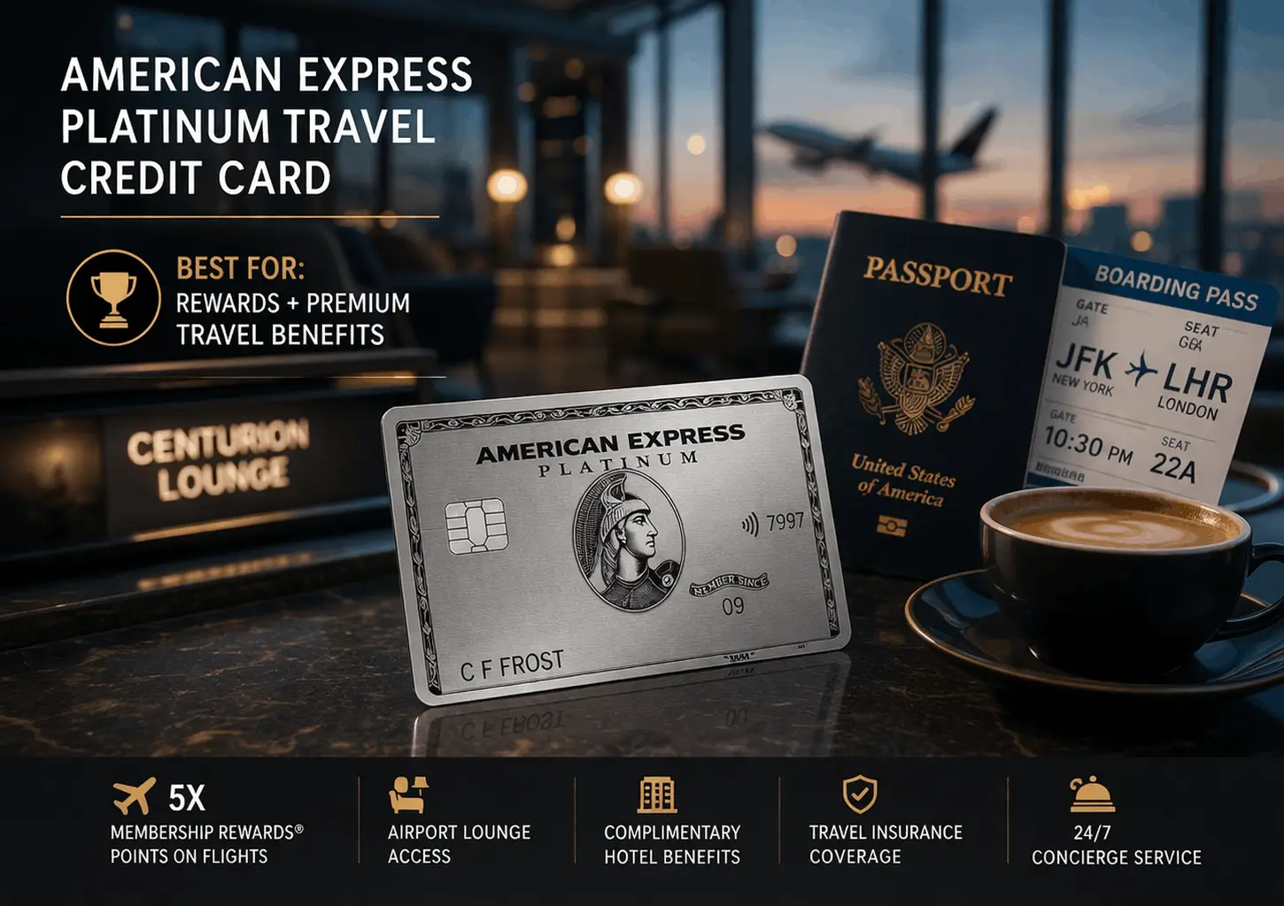 American Express Platinum Travel Credit Card – Best for: Rewards + Premium Travel Benefits