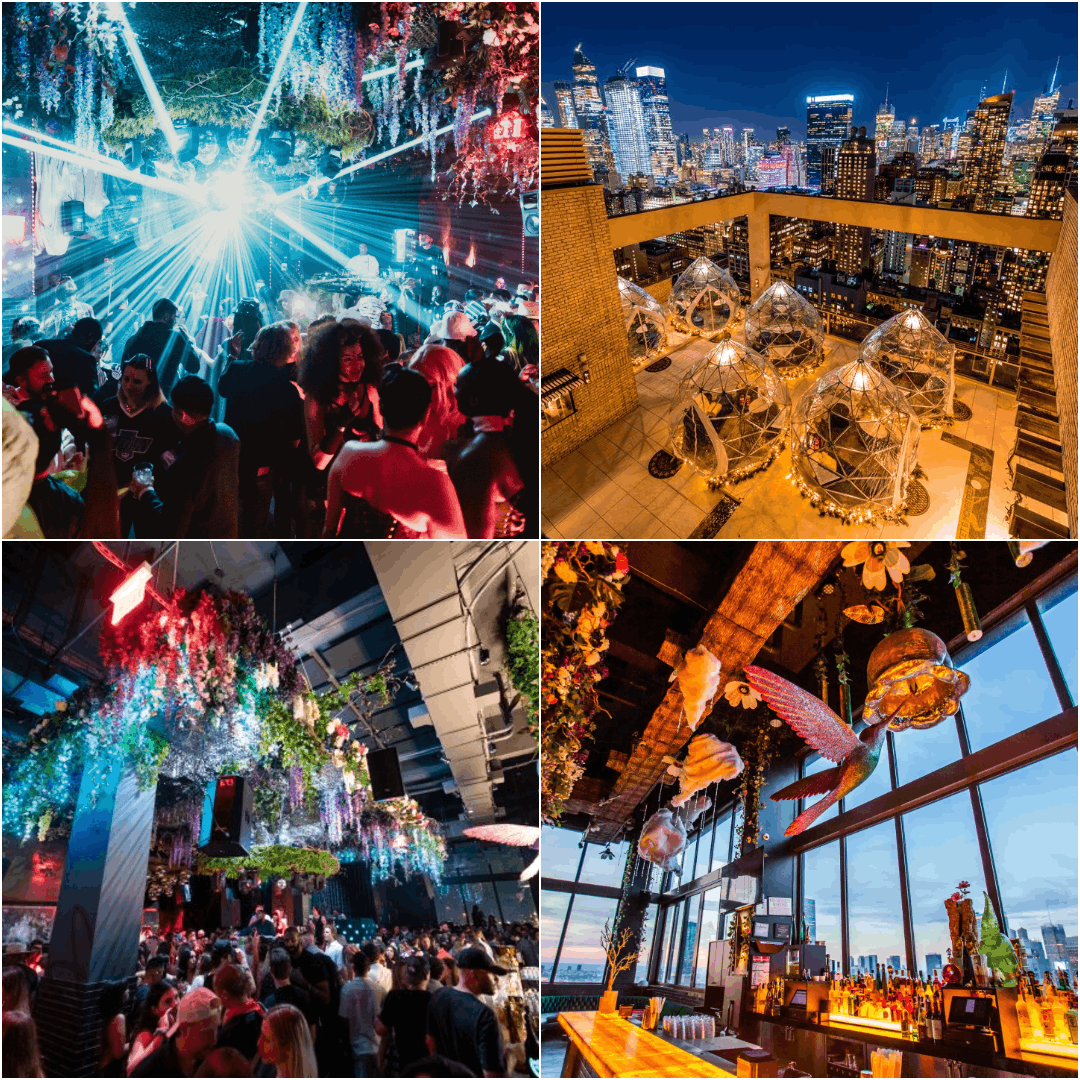 Somewhere Nowhere NYC rooftop nightclub in Chelsea with DJ, pool, and skyline nightlife views
