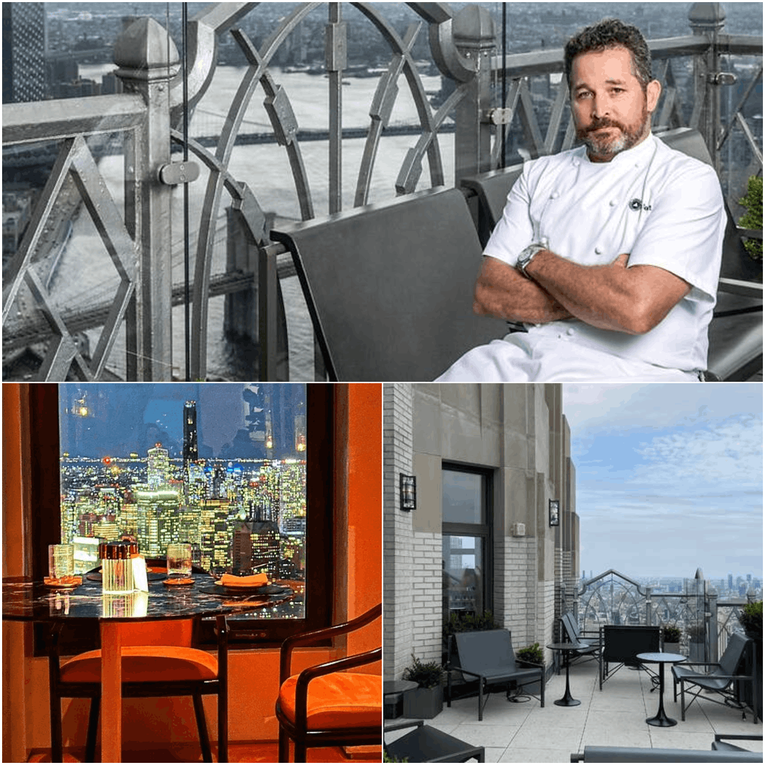 hef James Kent at Saga NYC two-Michelin-star restaurant with reservations required, outdoor seating, and private dining room