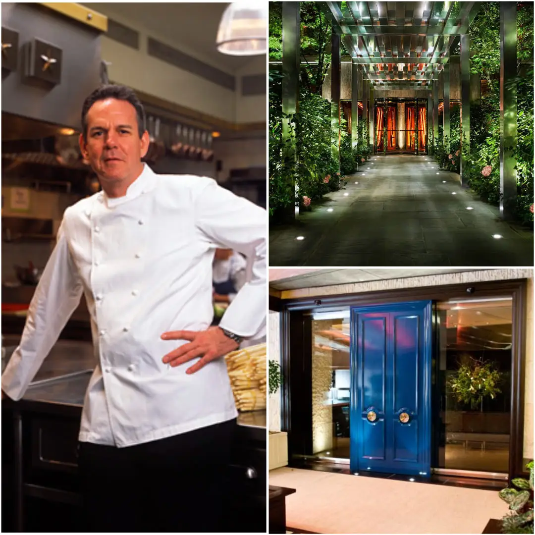 Exterior view of Per Se restaurant in New York City, a three Michelin-starred fine dining destination by Chef Thomas Keller