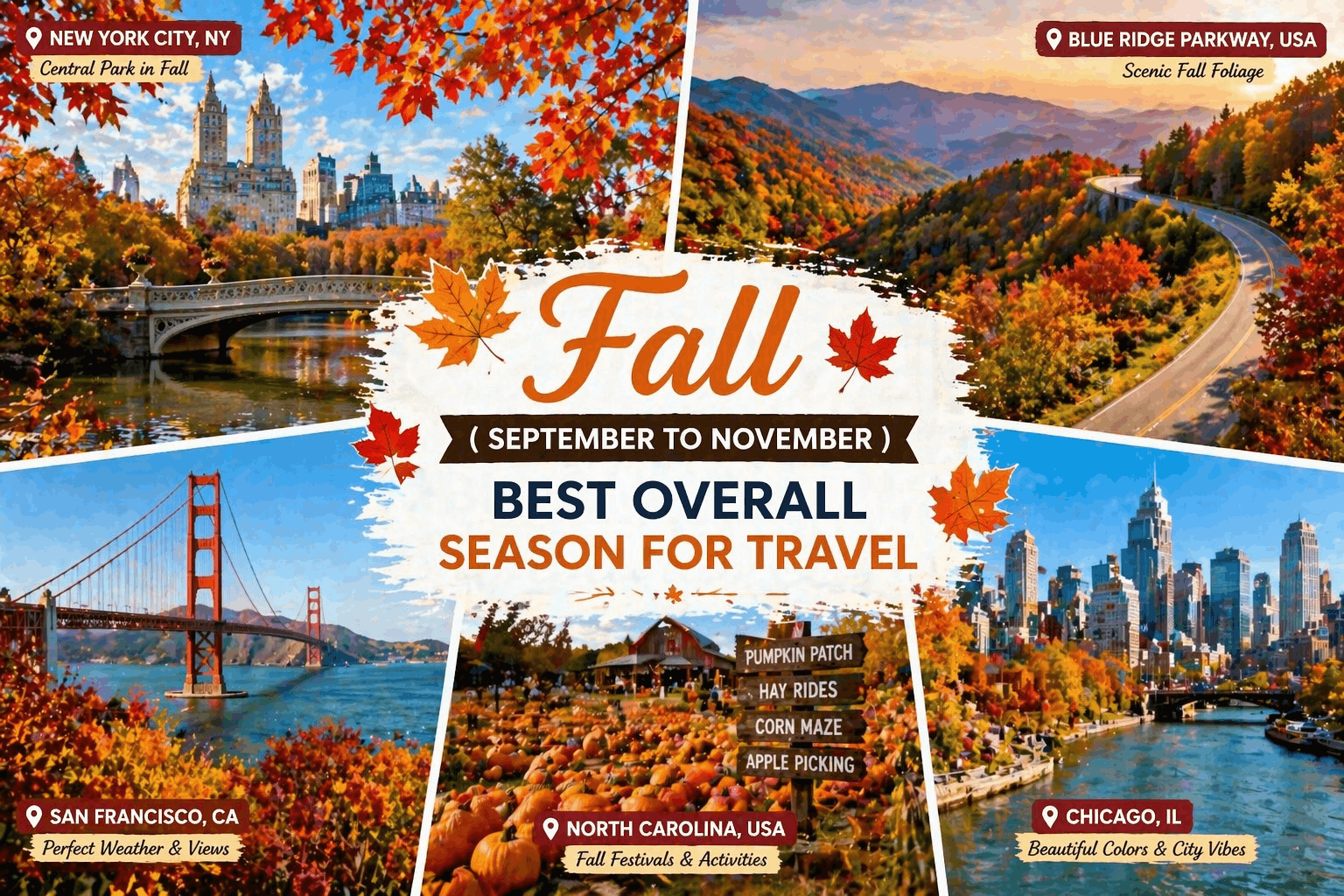 Fall in the USA (September–November) – Best Season for Travel & Foliage