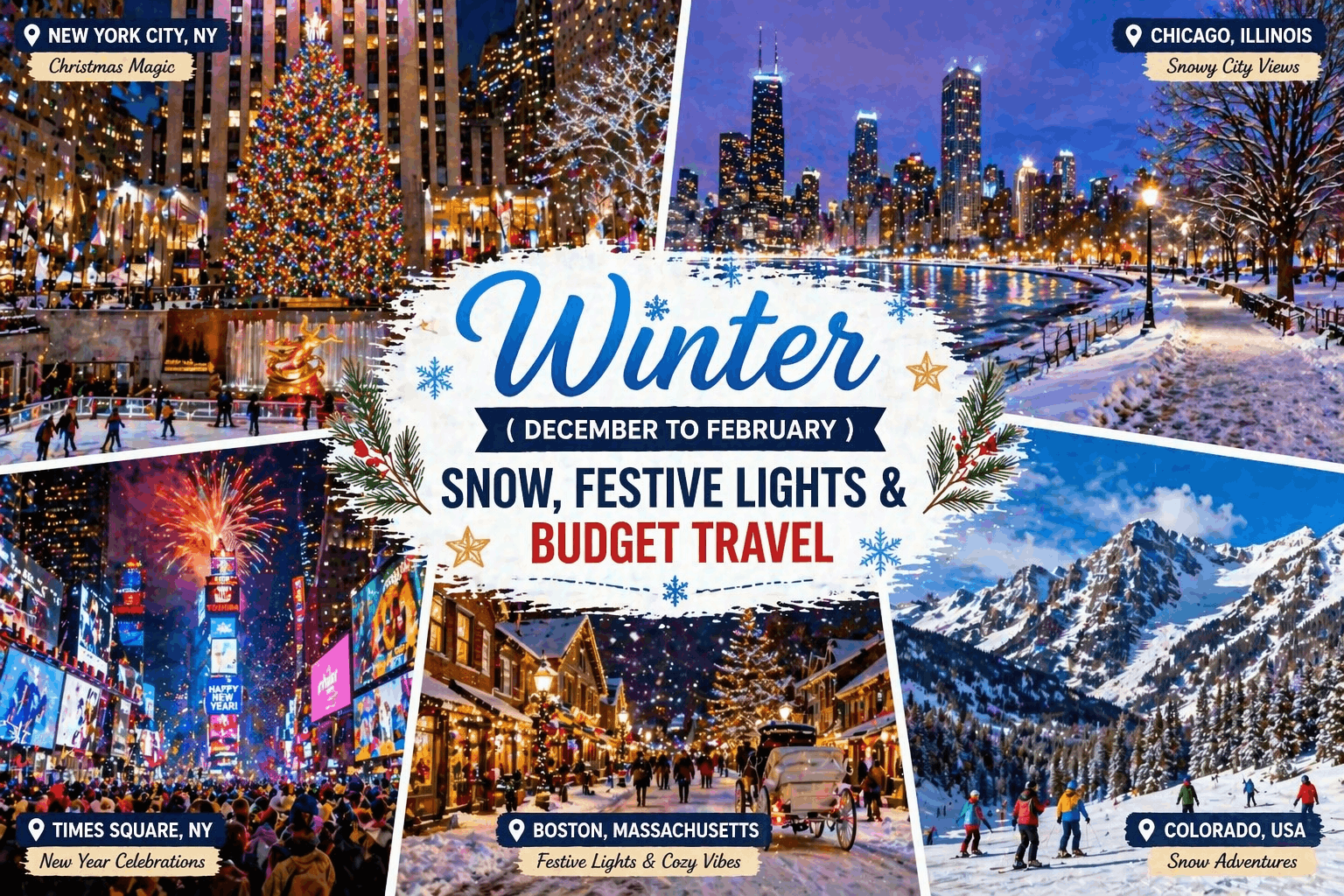 Winter in the USA (December–February) – Snow, Christmas & Budget Travel