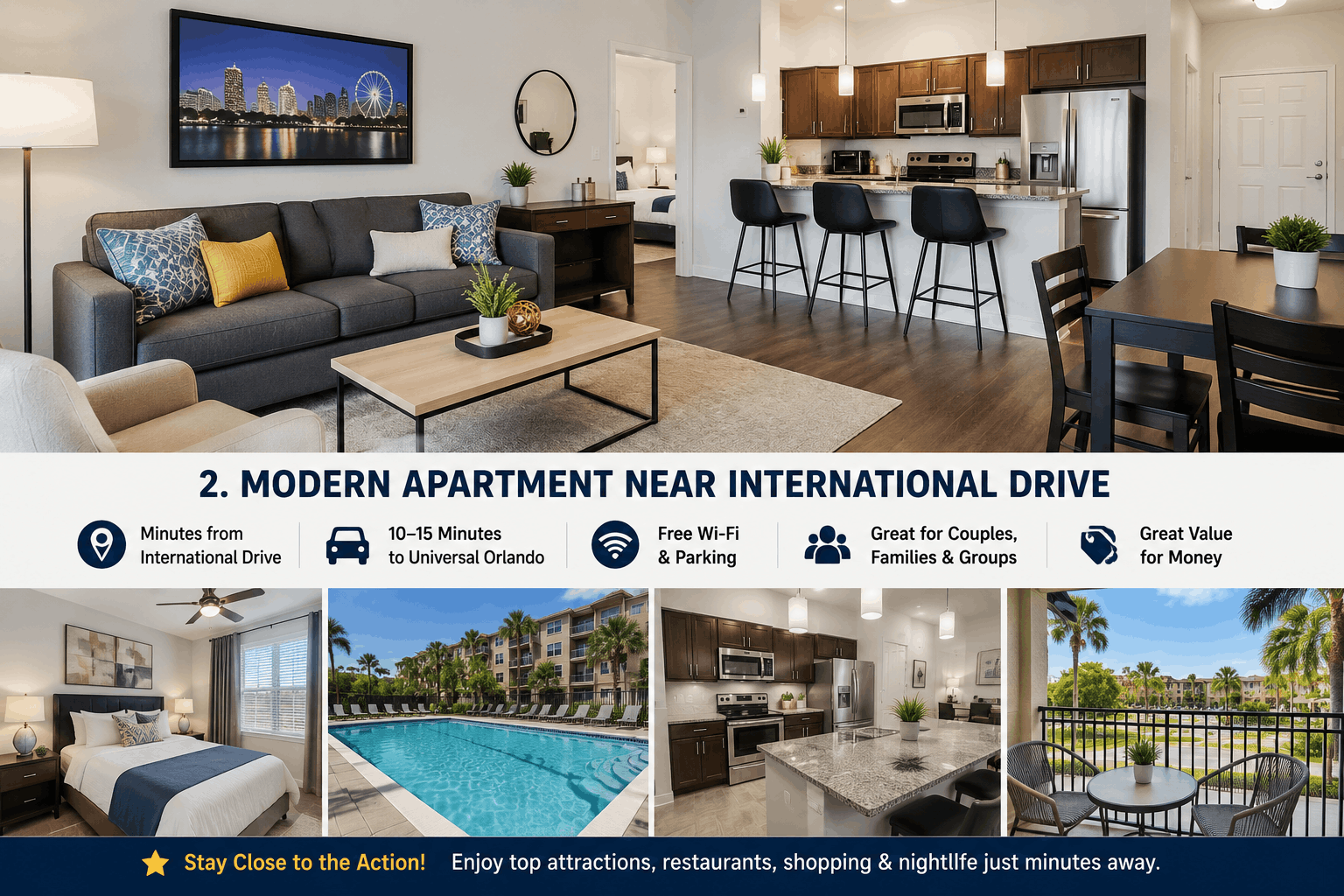 Modern Apartment Near International Drive Orlando