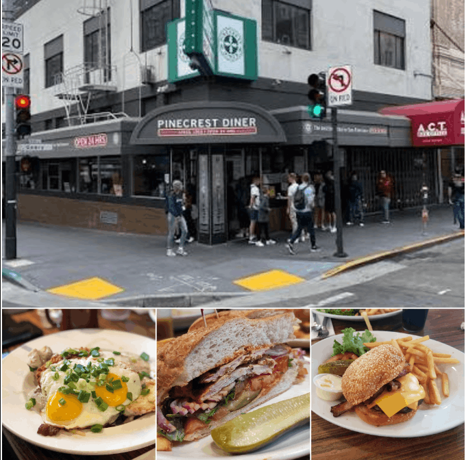 Pinecrest Diner Union Square San Francisco – Best Budget Breakfast Restaurant
