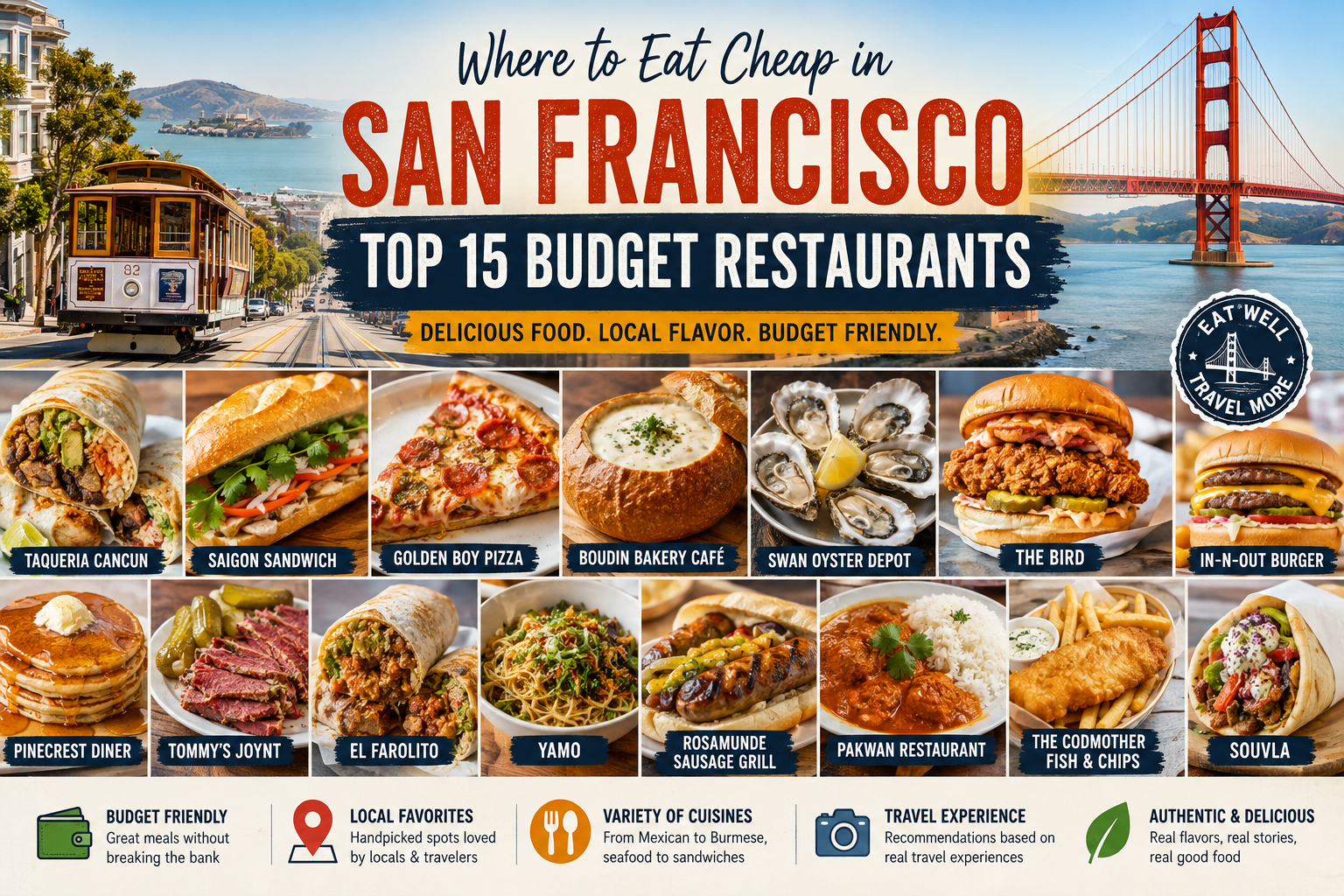 Where to Eat Cheap in San Francisco: Best Budget Restaurant Guide